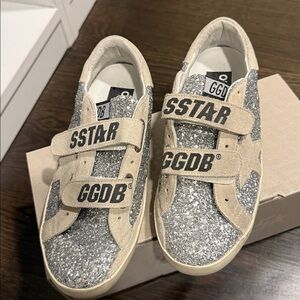 Golden Goose Silver Glitter Old School Sneakers - brand new never worn.